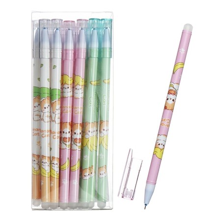Gel handle washed ink, blue rod, 0.5 mm, Catca Cat Mix