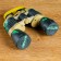 7x50 binoculars, "outfit", green camouflage, lens ruby