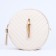Bag Cross-Bodi with a zipper, white color