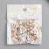 Decor for creativity plastic, rhinestones "3 pearls with leaves" set of 15 pcs 2x2 cm