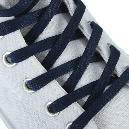 Shoes for shoes are flat, d = 5mm, 90cm, dark blue color