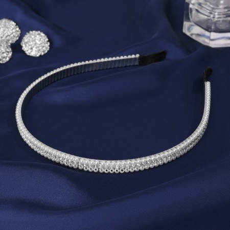 Hair rim "lira" 0.5 cm, white