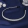 Hair rim "lira" 0.5 cm, white