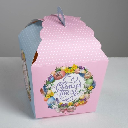 Confectionery box, packaging, "Light Easter", 17 x 17 x 26 cm-1