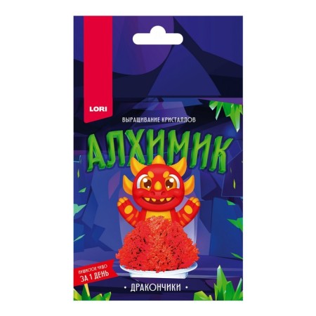 Crystal cultivation. Dragon "Red Dragon"