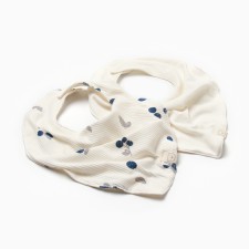Set of saliva on the buttons of the baby I am Blueberry, 2 pcs, milk