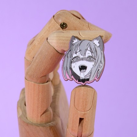 Wooden icon "Comic", anime, 2.9 x 3.3 cm-3