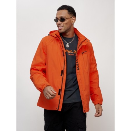 Sports male jacket, size 52, orange color-5