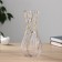 VAZA Table "Milagros" twisted, 25x10.5 cm, transparent