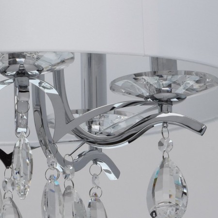 Lamp "Nora" 5x40W E14 chrome 45x45x99cm-11