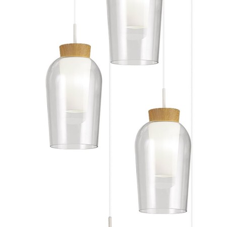 Mantra Nora, E27, 5x20W chandelier, white color, tree