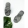 Slippers Women's Cross open nose, size 36-38, color graphite