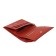 Wallet, button, 6 pockets, 1 section for trifles, n/k scarlet fleet/red crocodile
