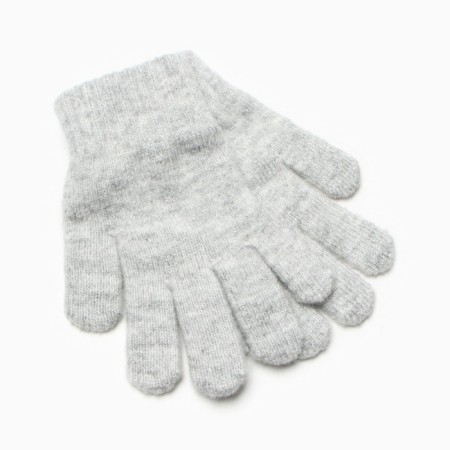 Gloves female, the color is light gray, size 18-1