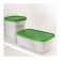 A set of rod containers, 17 pcs, the color is transparent / green