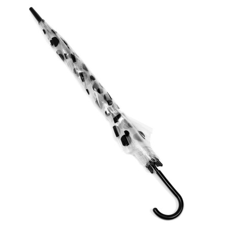 Children's umbrella "peas", semi -automatic, r = 45cm, transparent/black color-3