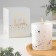 Aromatic candle "Golden Spot", an elderberry and grapefruit, a white glass