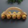 Massage with spikes "Caterpillar", 18 × 6 × 7 cm, universal, with a pen, 10 wheels, color mix