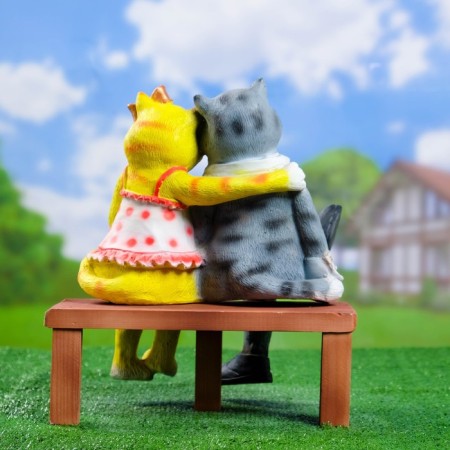 Garden figure "Cats on the shop" 18x42x40cm-6