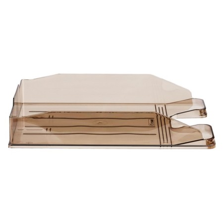 Horizontal "expert" tray, tinted brown-3
