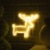 Neon sign "Deer" 27 × 26 cm, AAX3 batteries (not in the kit), USB, glow warm white