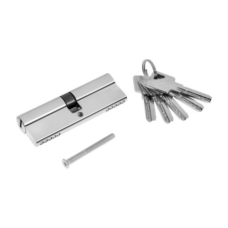 Cylinder mechanism, 90 mm, performance. Key, 5 keys, color chrome