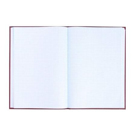 Book of accounting, 96 sheets, boumvinyl cover, offset block, cage, burgundy color-3