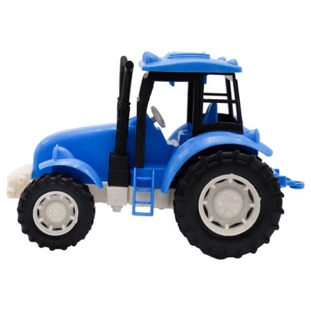 Eco-machine Funky Toys "Tractor", with a friction mechanism, blue color, 16 cm-2