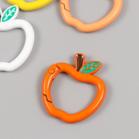 Carabiner Metal "Apple with a branch" MIX 3x2.7 cm-2