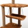 Complex for cats with a claw, corner, 48 x 48 x 171 cm, brown