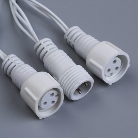 Garland “thread” 10 m, IP44, UMS, white thread, 100 LED, Green glow, 220 V-4