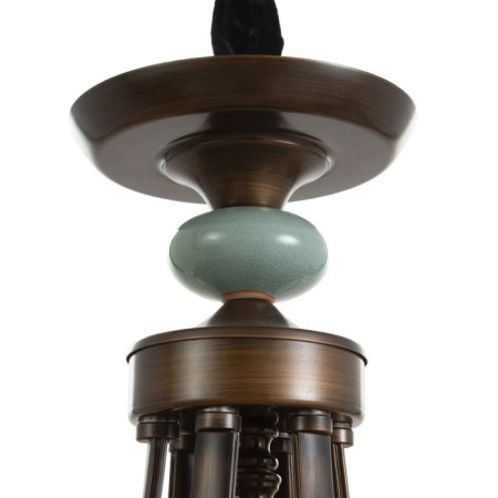 Estheri chandelier 6x40W E27 Coffee-green 75x75x57 cm Bayerlux-9
