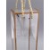 PET box with handles, gold, 9 x 9 x 34 cm