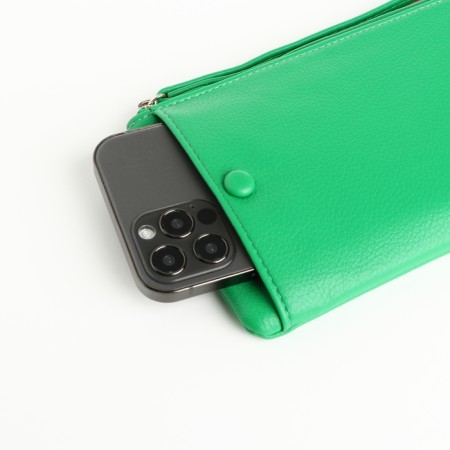 Women's wallet with lightning, green color-3