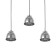 Bayerlux suspension Bayerlux 3111/3 3x40W E27, chrome, d = 13.5 cm, h = 10.5 cm