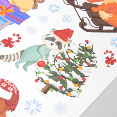 Interior color sticker "Beaming New Year" 30x40 cm-3