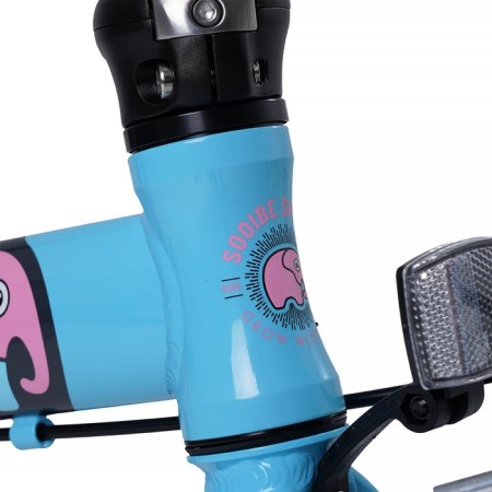 Bicycle 14 ’’ maxiscoo S007 Pro, pink color with blue-4