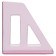 Paper tray Vertical Istanm Asset, tinted pink, width 70mm