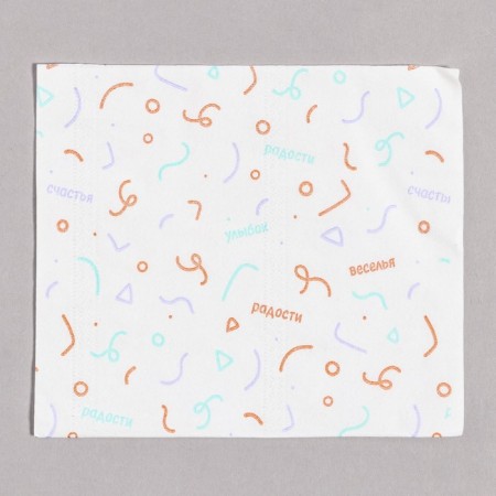 Paper Napkins "Fun" 60 pcs in a bag, 3 layers-6