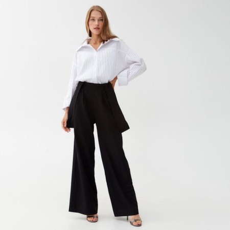 Women's pants Minaku: Casual Collection Black Black, Rr. 42