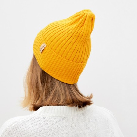 Women's hat minku "Truffel" color mustard, size 56-58-1
