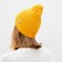 Women's hat minku "Truffel" color mustard, size 56-58