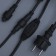 Garland "Curtain" 2 x 6 m, IP65, UMS, dark rubber thread, 1440 LED, white glow, 220 V