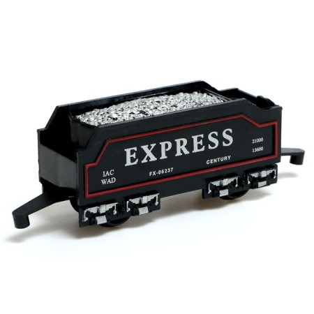 Classic railway, works from batteries, train and 4 cars in the kit-8