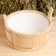 Gang made of linden, 15 l, round, plastic insert