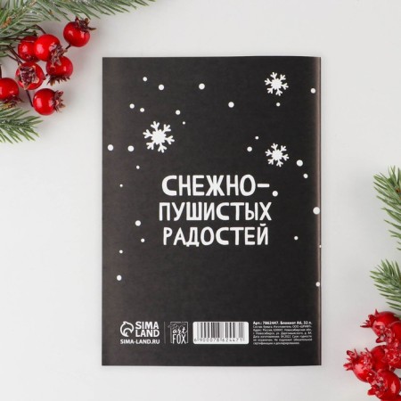New Year. Notepad "Figure Athics", A6, 32 sheets-3