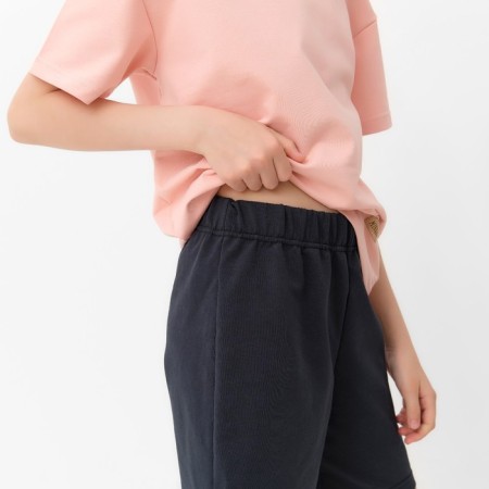 Kids (T -shirt, shorts) minku beige color/ graphite, height 158 ​​cm-15