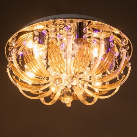 Emilia chandelier 7x40W E27 with a remote control, color chrome 41x41x19 cm-7
