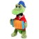 Soft toy "Crocodile Gene with an accordion", 21 cm, sound