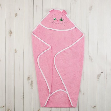 Children's corner "Pussy", size 120 x 120 cm, pink color-1
